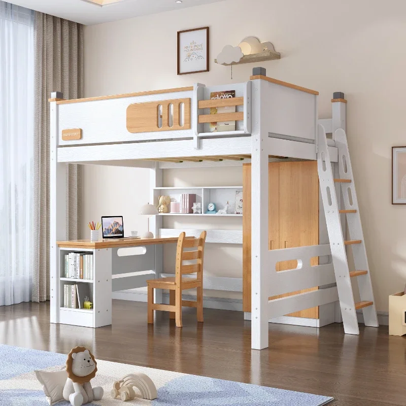 

Frame Headboard Simple Bunk Bed Luxury Support Nordic Modern Bunk Bed Nordic European Unique Cama Infantil Bedroom Furniture