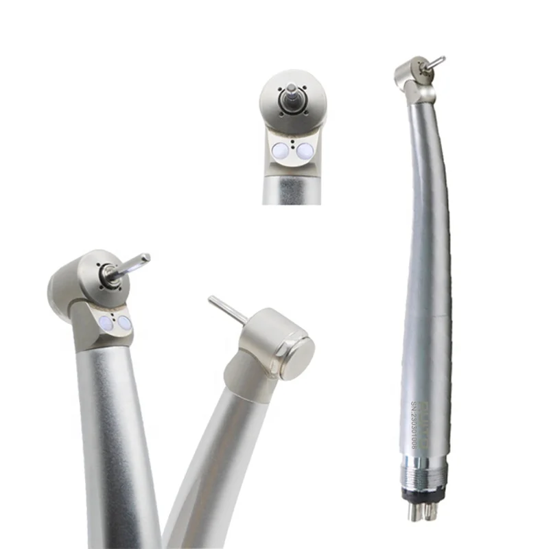 Quality 2/4 holes Open Core High Speed Den tal Mini Head 2 Led Den tal Handpiece