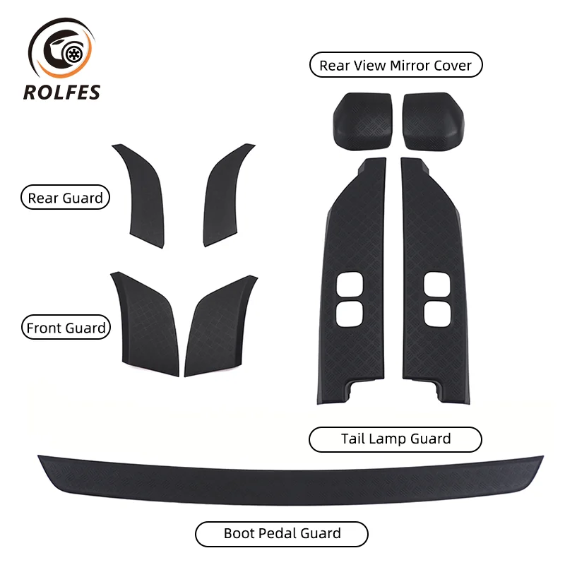 

ROLFES Front Bumper Side Protector Guard For Land Rover Defender 90/110 2020-2023 Car Rearview Mirror Cover Accessories