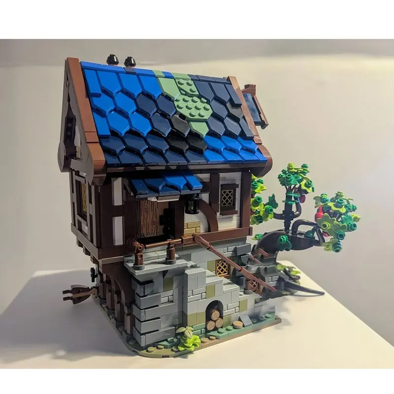1253 個 MOC-211206 ビルディングブロック中世建築シリーズ鍛冶屋スケールダウン DIY モデルクリエイティブギフト教育パズル