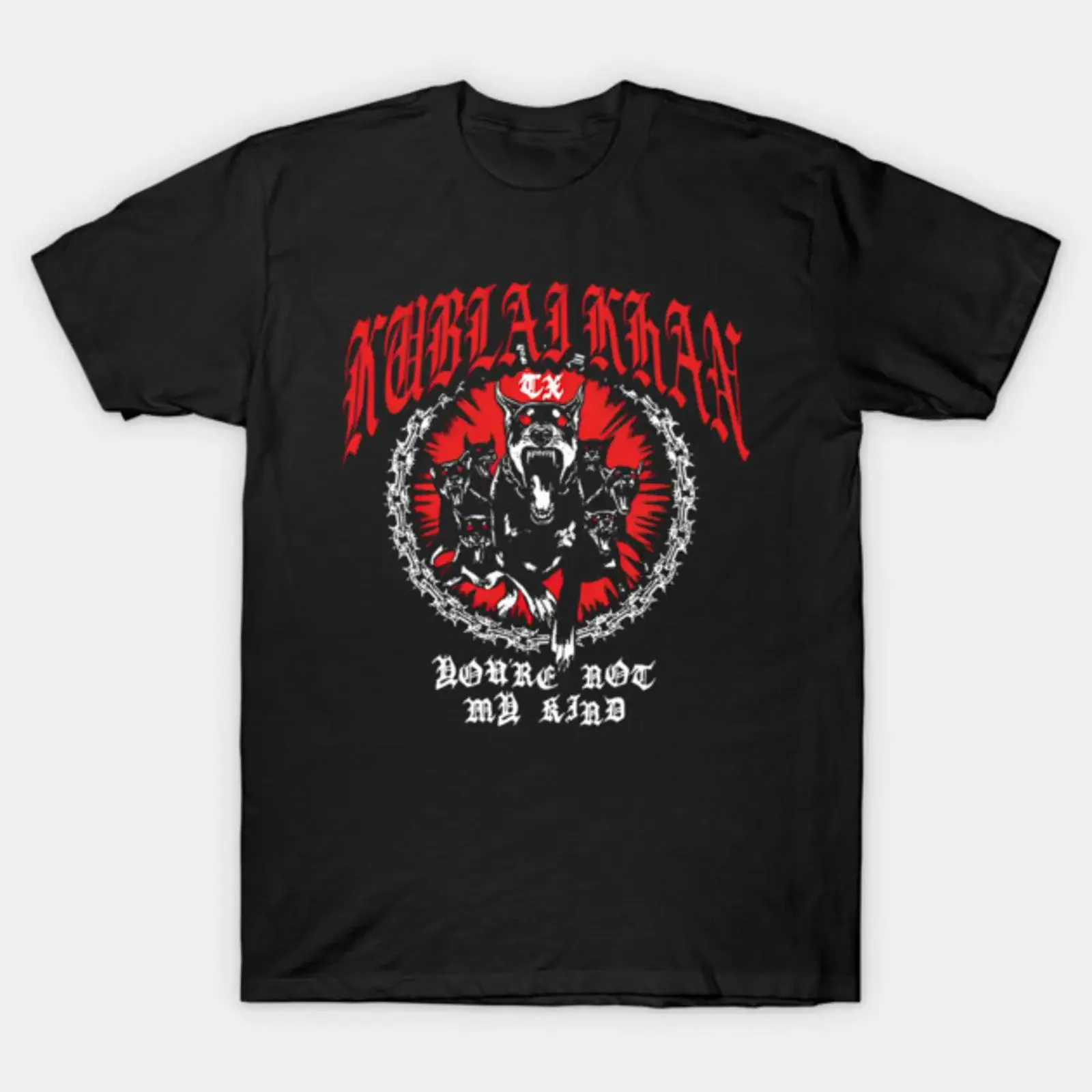 Kublai on khan one tx T Shirt vintage Washed graphic Breathable Stylish designer clothes Versatile fashion homme Casual