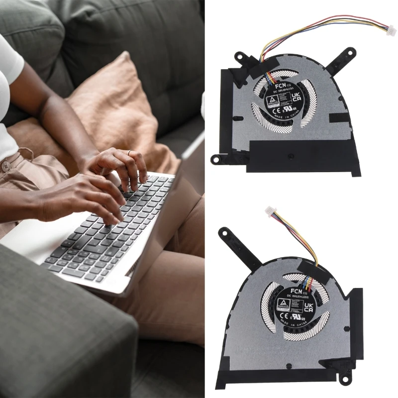 2025 New Lightweight CPU GPU Cooling Fan Cooler Laptop Replacement Fan Quick Fixing Durable- for CPU/GPU/CPU&GPU for