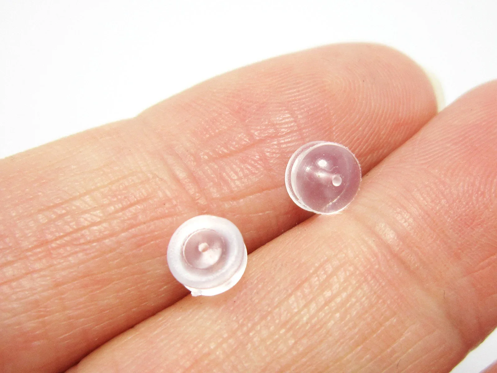 Earrings back, Earring stopper, Silicone Ear nuts, earplugs, 5x4mm, Earring Accessories - R970