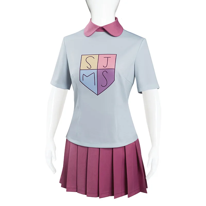 Anime Anne Amphibia Marcy Cosplay Costume Grey T shirt Purple Skirt Wu Anne Boonchuy Halloween Fancy Dress