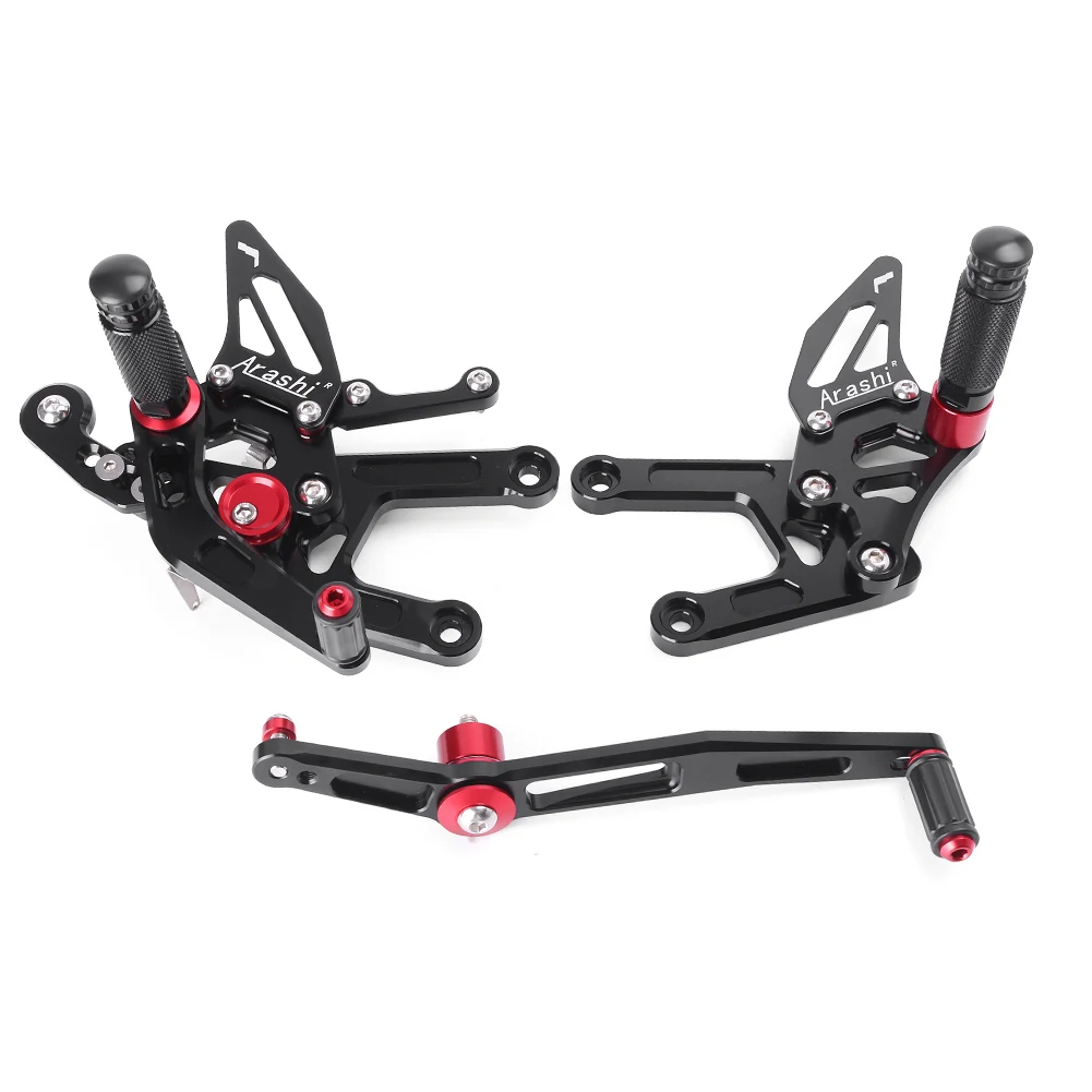 

YZF-R6 мотоциклетные регулируемые задние подножки с ЧПУ, подставка для ног, педаль для YAMAHA YZF R6 2017 2018 2019 2020 2021 2022