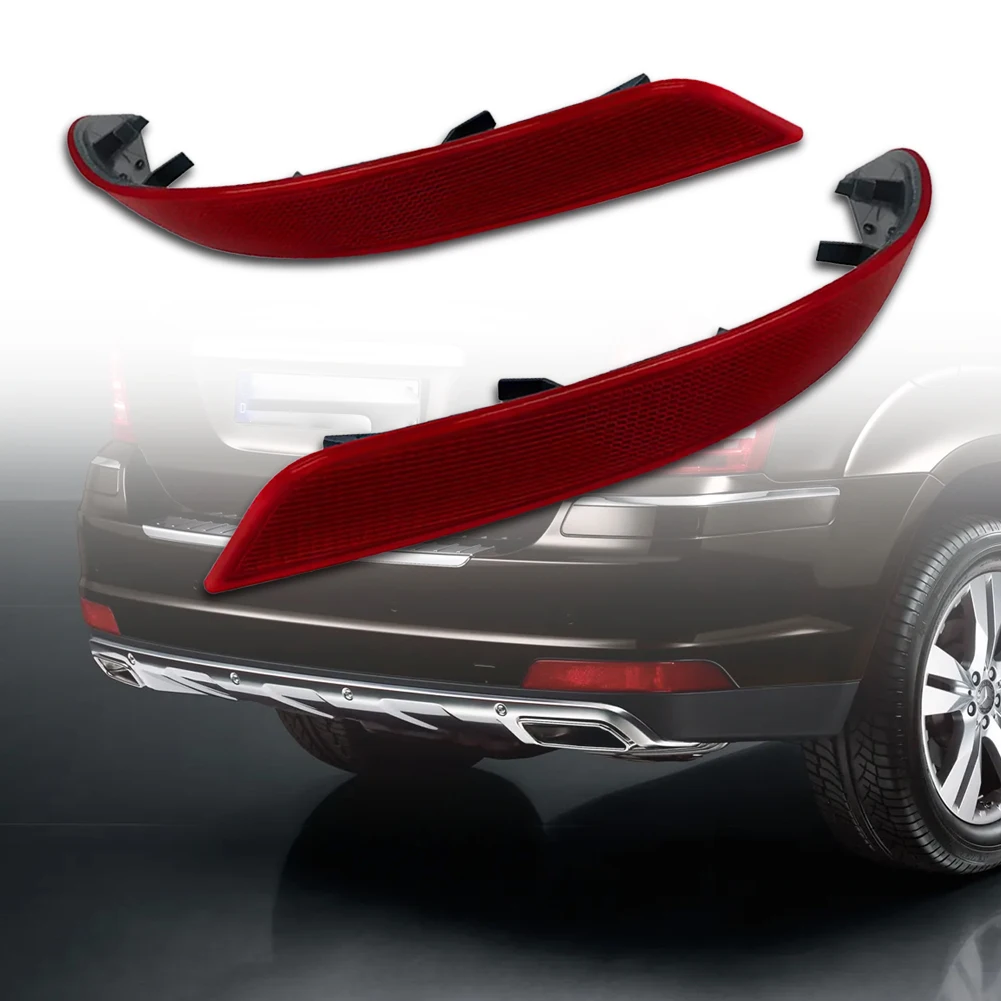 

Warn Light Red Lens Replace 1648200974 1648201074 Rear Bumper Brake Light Reflector Compatible with GL-Class X164 2010-2012