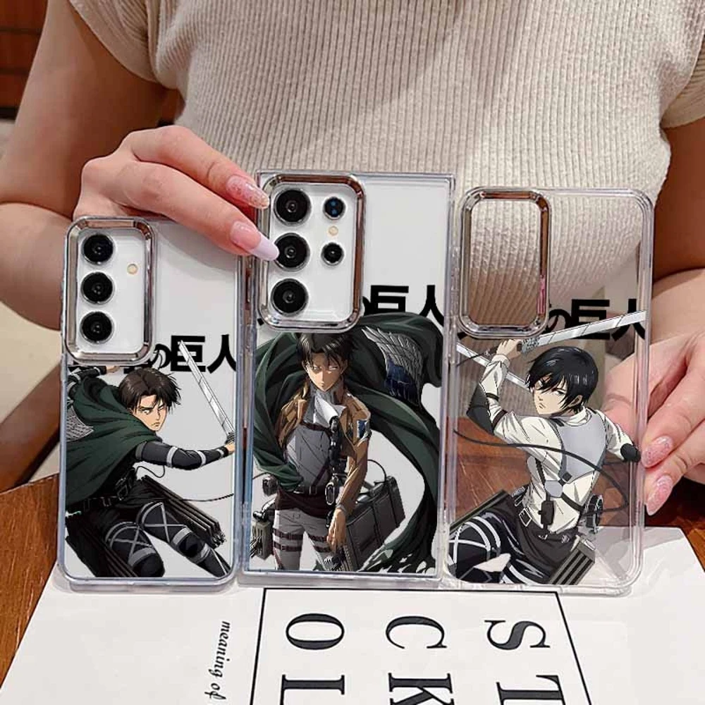 Anime Attack on Titan For Samsung Galaxy S26 S25 EDGE S24 S23 S22 S21 S20 FE Ultra Plus Transparent Soft Phone Case