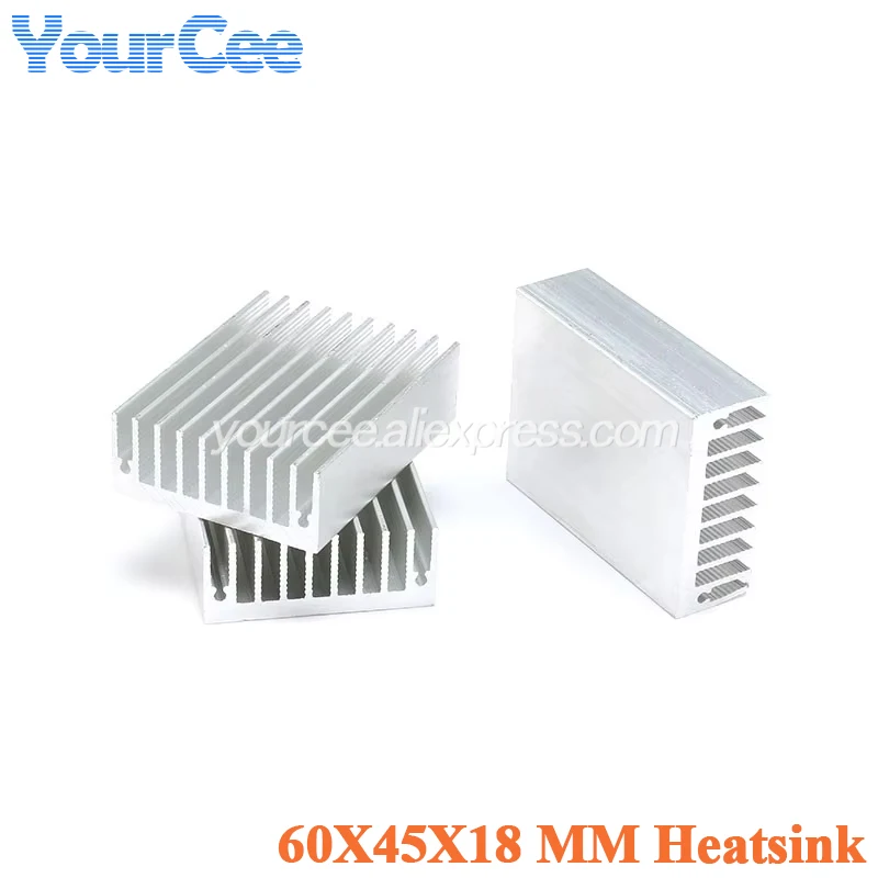 60*45*18mm Heatsink Cooler Cooling Fin 60X45X18mm Aluminum Heat Sink Radiator for LED Power IC Transistor Module PBC