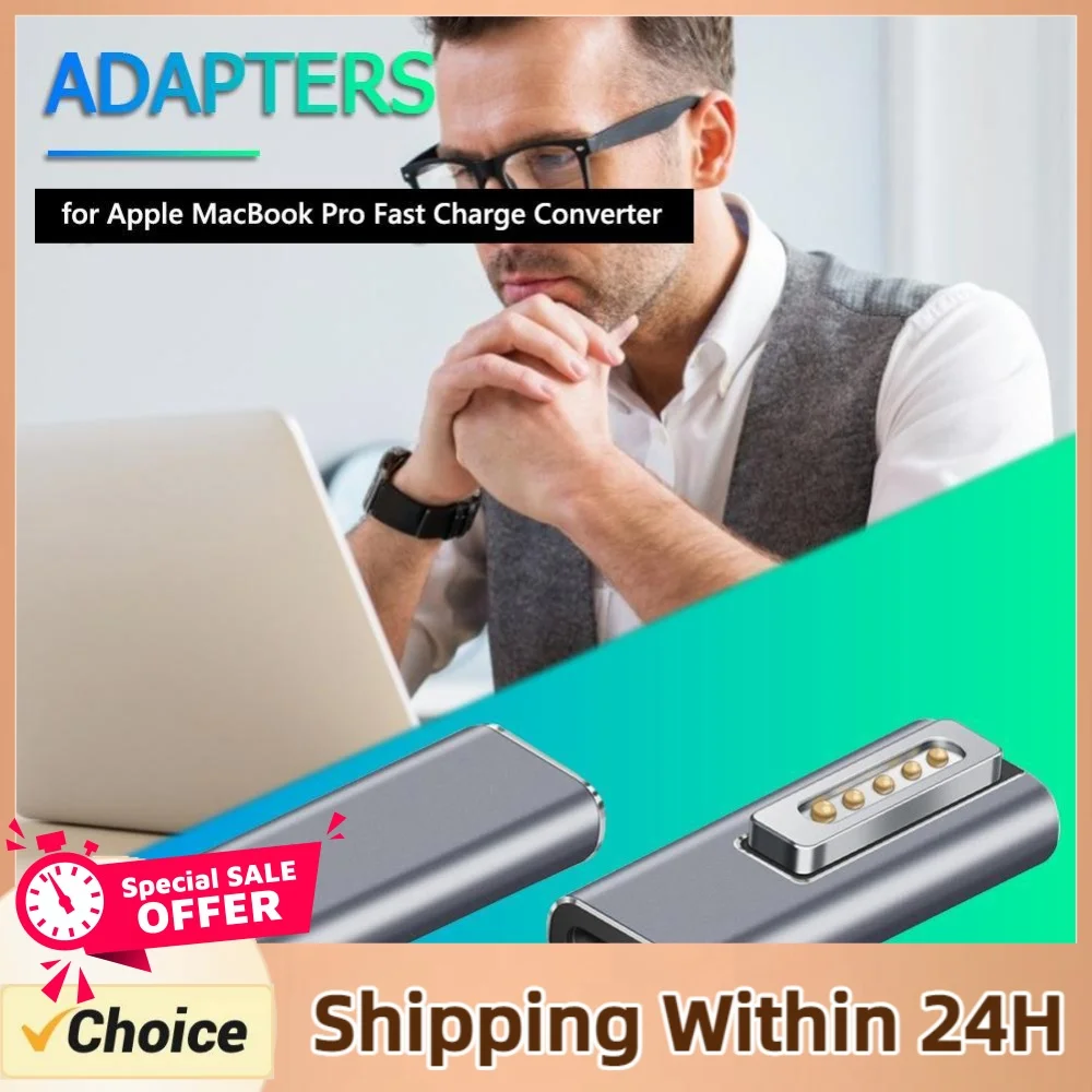 PD Fast Charging Converter Power Connector Type C Magnetic USB PD Adapter for Magsafe 2 MacBook Pro Plug Converter