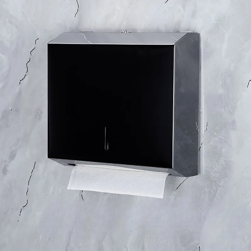 

Stainless Steel Tissue Storage Box Hotel Wall-mounted Durable Bathroom Waterproof Paper Holder Modern Bathroom Accessories