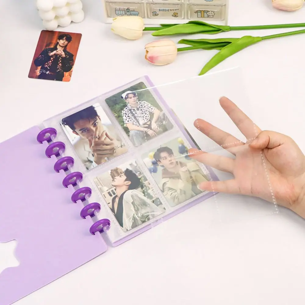 20 Sheets A5 Photocard Holder 20 Sheets Transparent Inner Pages Photo Album Game Cards Protector Idol Card Collect