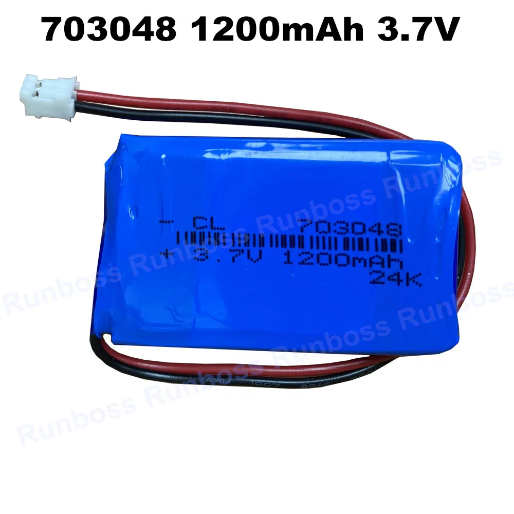 1-10PCS 703048 3.7V 1200mAh With 2.0mm 2P Lithium Polymer Rechargeable Battery for Early Education Machine Beauty Instrument