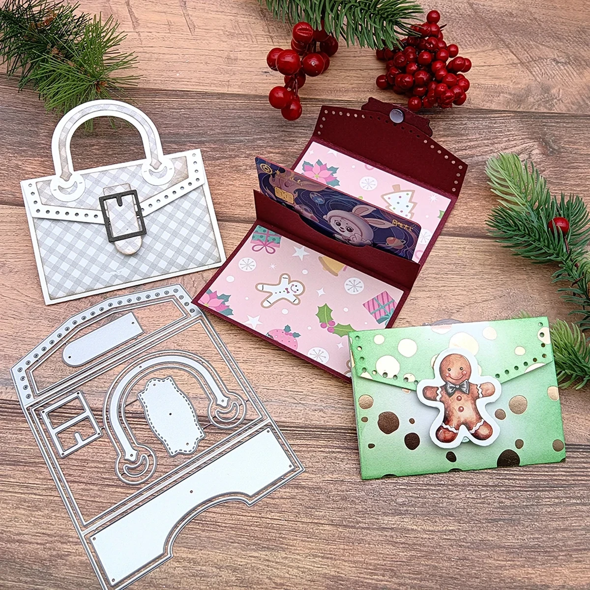 Handtaschen-Schneideform für Kartenherstellung, Prägeschablone für Bastelarbeiten, Scrapbook, DIY-Fotoalbum-Dekoration