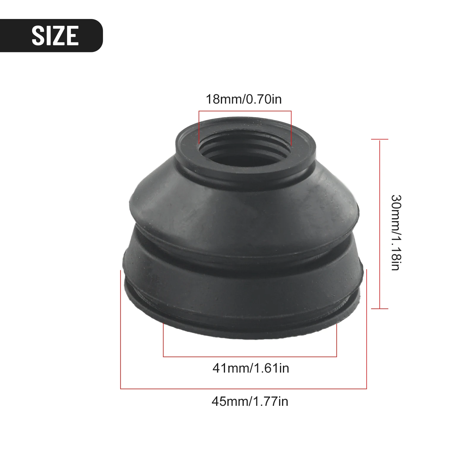 2/1pcs Universal Silicone 2288 Tie Rod End And Ball Joint Dust Boots Cover 23*33*41MM Maintenance Of Plastic/rubber Products