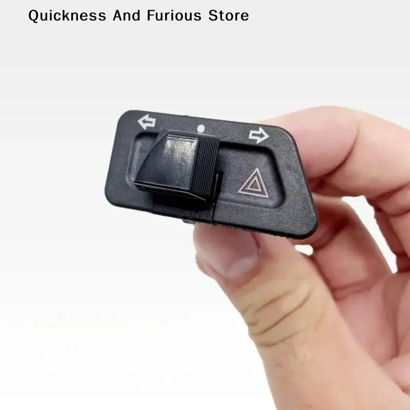 【MO】2Pcs 1Pc Motorcycle Turn Light Start Switch Double Flash Switch Scooter Moped Emergency Button for   Accessories
