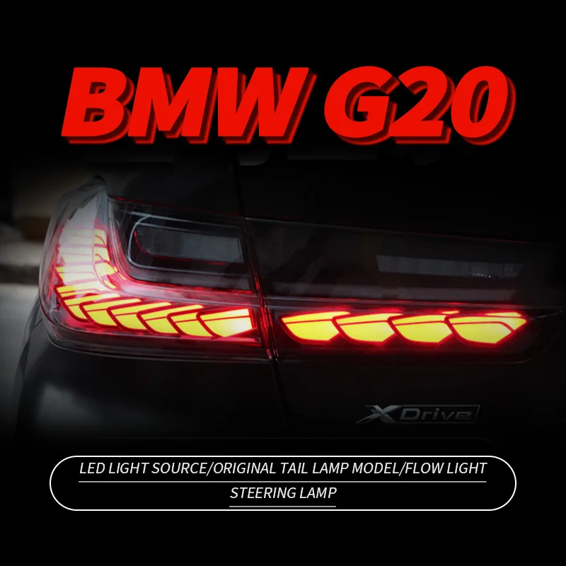 

Автомобильные аксессуары, светодиодная задняя лампа для BMW G20 G80 3 серии 320i 325i 330i 335i, лампа M3 DRL, тормоз, анимация, бесплатная доставка