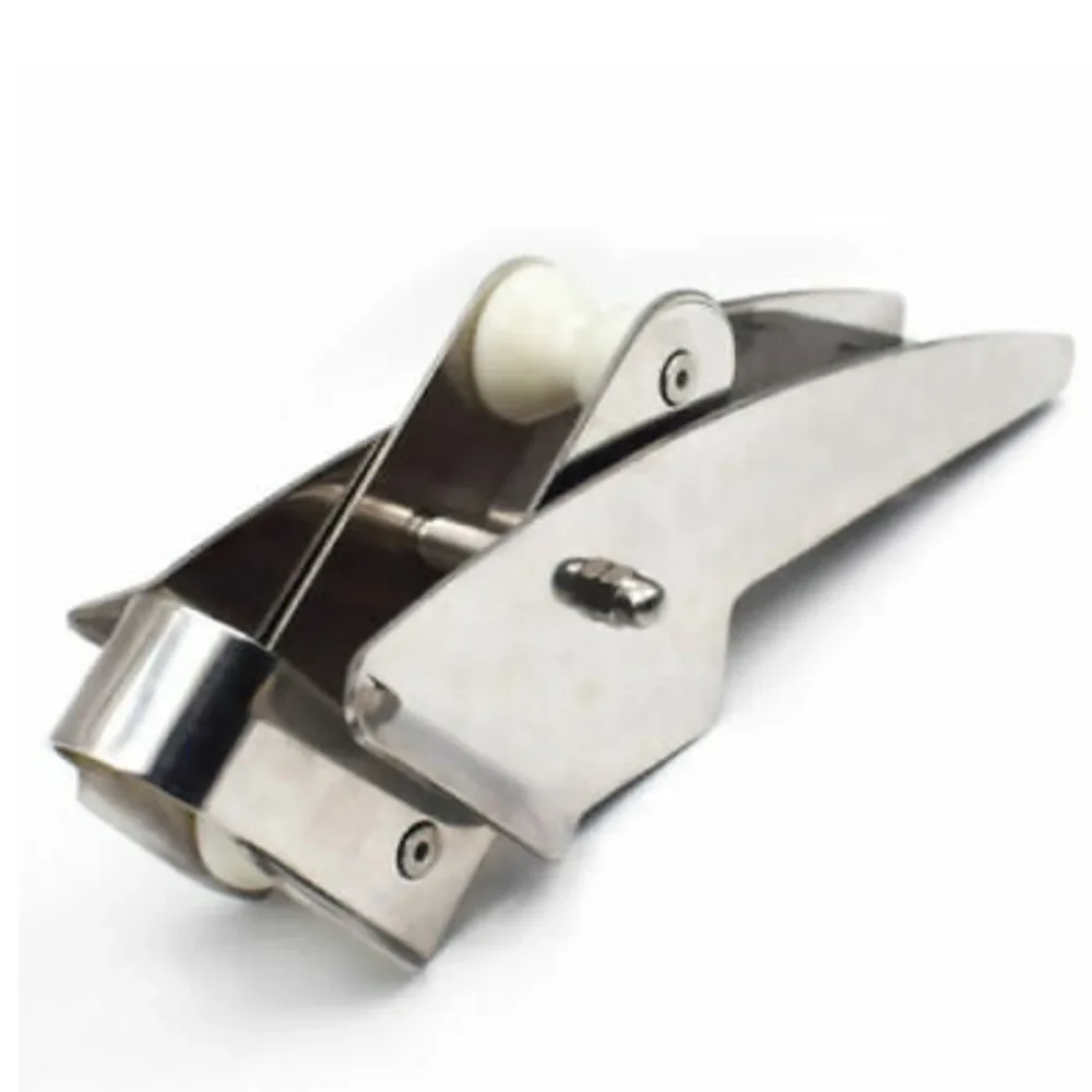 

In stock Boat Stainless Steel 420mm Anchor Bracket Nylon Bow Roller Hinged Launching Electro-Polished Anchor Locking Control Acc