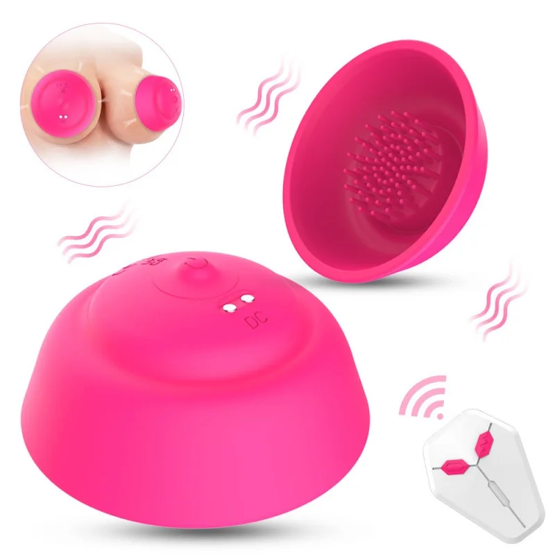 

Breast Enlargemen Massage Nipple Sucker Vibrator Breast Pump Wireless Remote Control Vaginal Clitoris Stimulatsex Toy For Women