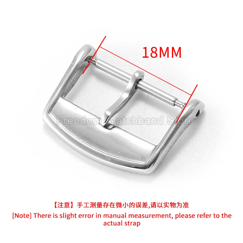 18mm Watch Band Metal Needle Buckle for Longins  L2 Master Evidenza L4 Flagship Solid Stainless Steel Polished Pin Clasps
