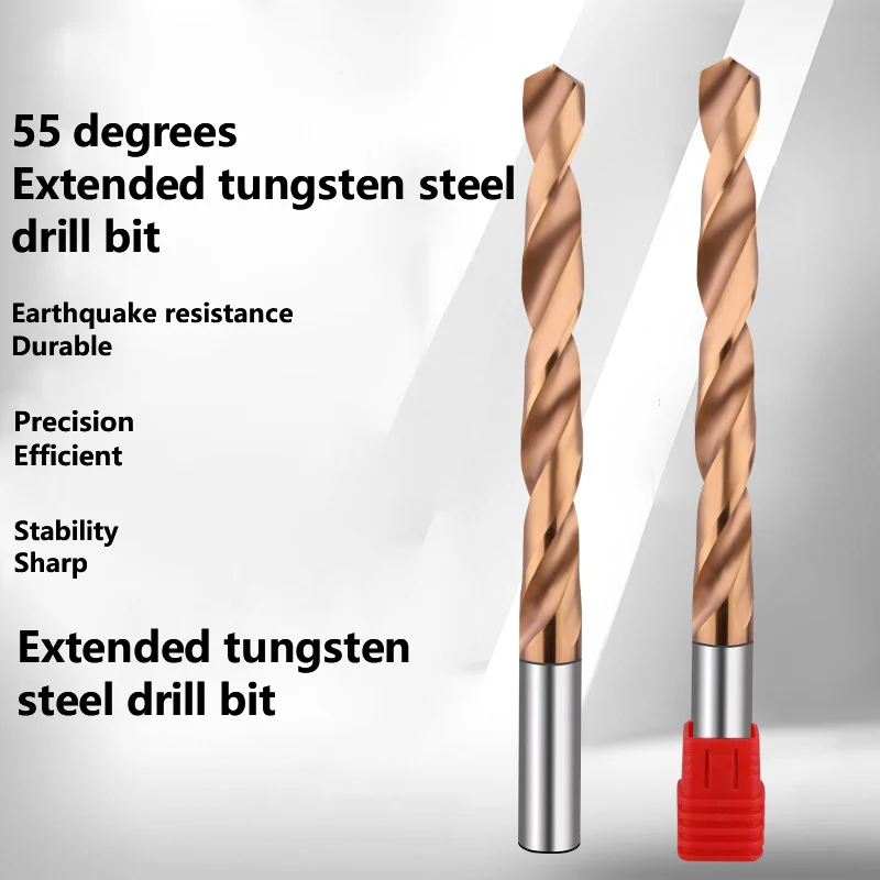150-30-20-integral-alloy-55-degree-drill-tungsten-steel-straight-drill-extended-tungsten-steel-drill-all-alloy-special-straight