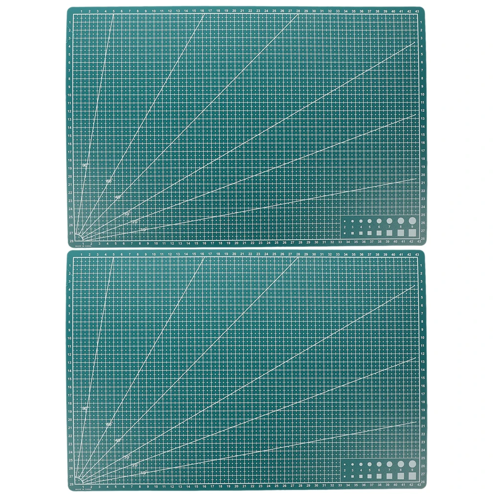 2 قطعة قطع حصيرة النقش الفن حصيرة DIY بها بنفسك صياغة الوسادة شقة عدم الانزلاق لوح تقطيع البلاستيك ل Quilters Crafters الهواة