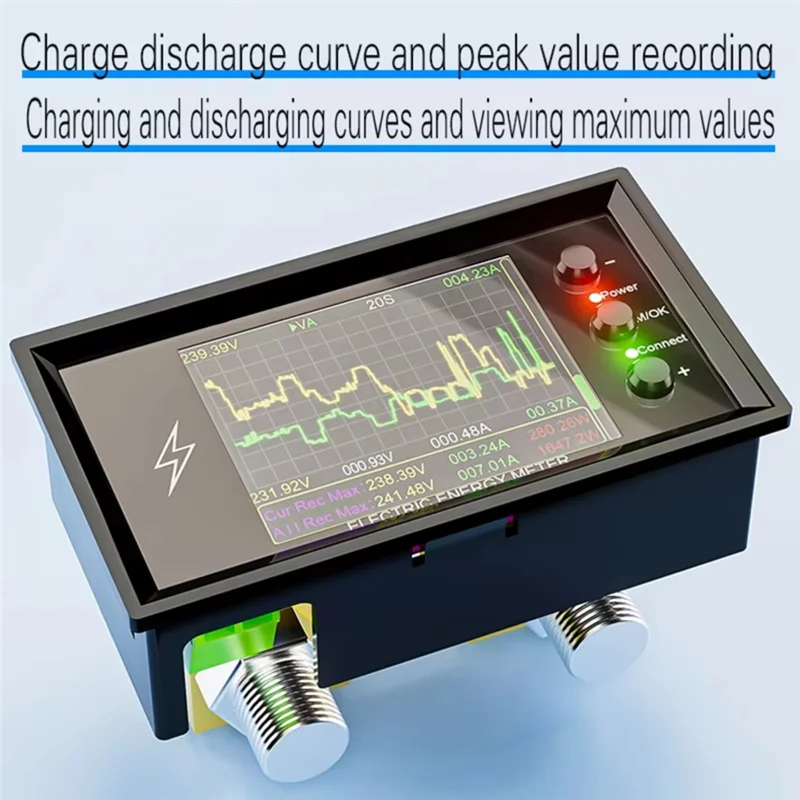B27B DC voltaje corriente potencia pantalla 420V Wifi Tuya inteligente Digital batería de litio capacidad detección probador Coulomb medidor
