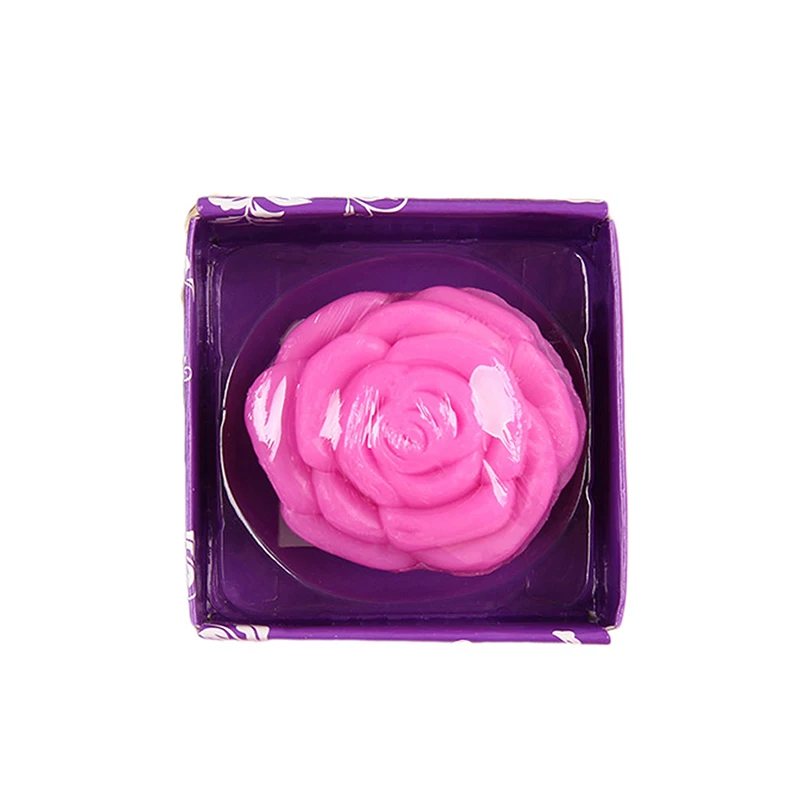 48g Valentine\'s Day Natural Organic Soap Romantic Rose Handmade Essential Oil Soap Small Gifts For Holiday Events