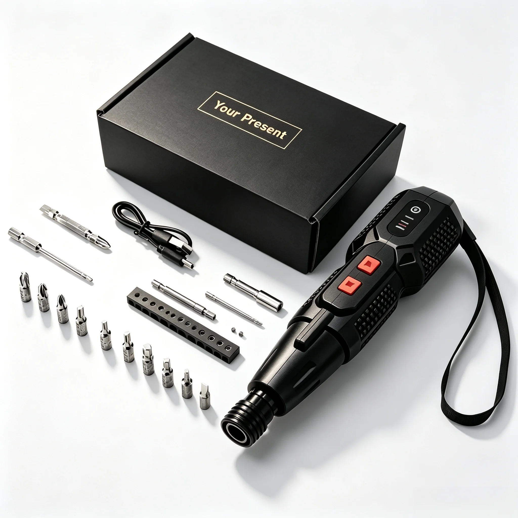 GOYOJO Electric Screwdriver Set 4.2V Smart Electric Screwdrivers Home Use Repair Tools Kit With LED Lights USB Rechargeable