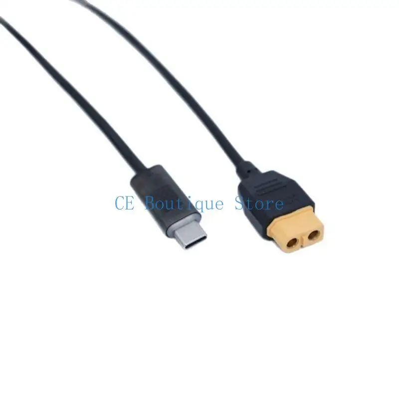 652F 3,28 фута длиной USB C TO XT60 Power Cable Мале с линией проволоки разъема для женского разъема для опоры для зарядного до