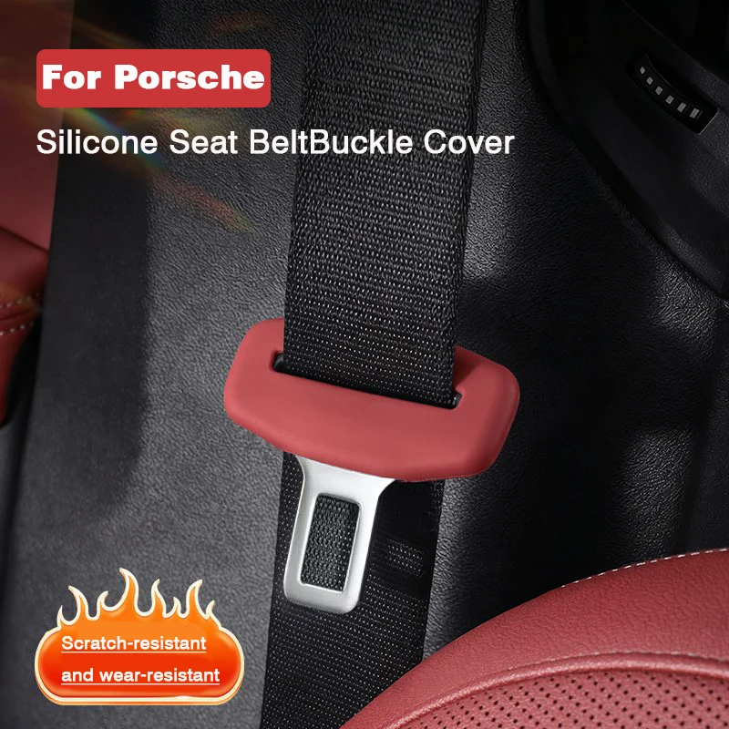 

For Porsche Cayenne Macan Panamera Silicone Car Seat Accessories Auto Interior Anti-Scratch Cover Car Front Rear Seat Decoration