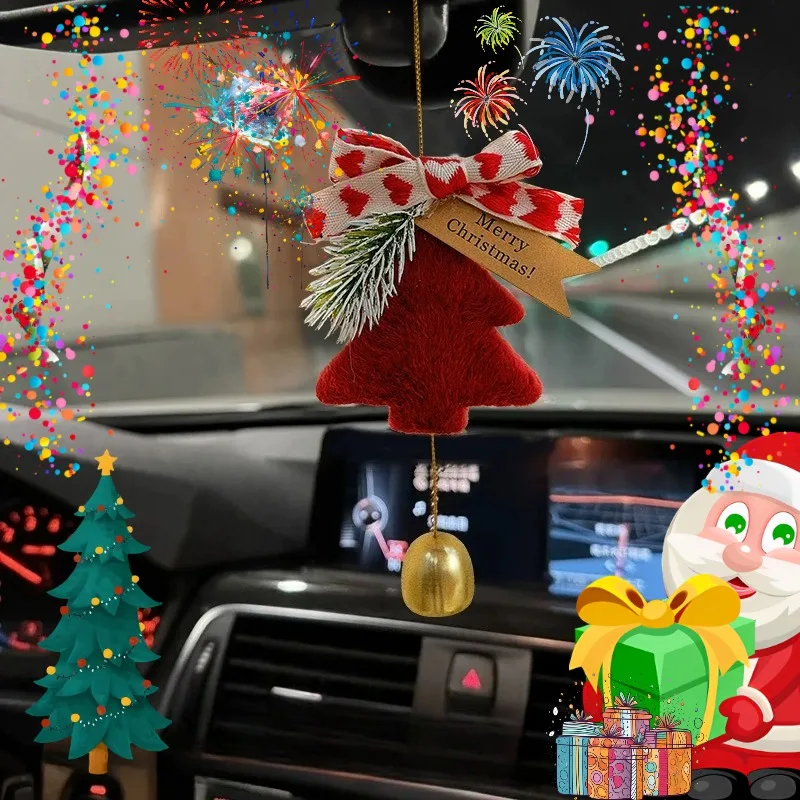 

Internet-famous Christmas Tree Bell Pendant New Year Hanging Bell Christmas Decoration Doorbell Pendant Car Hanging Wind Chime