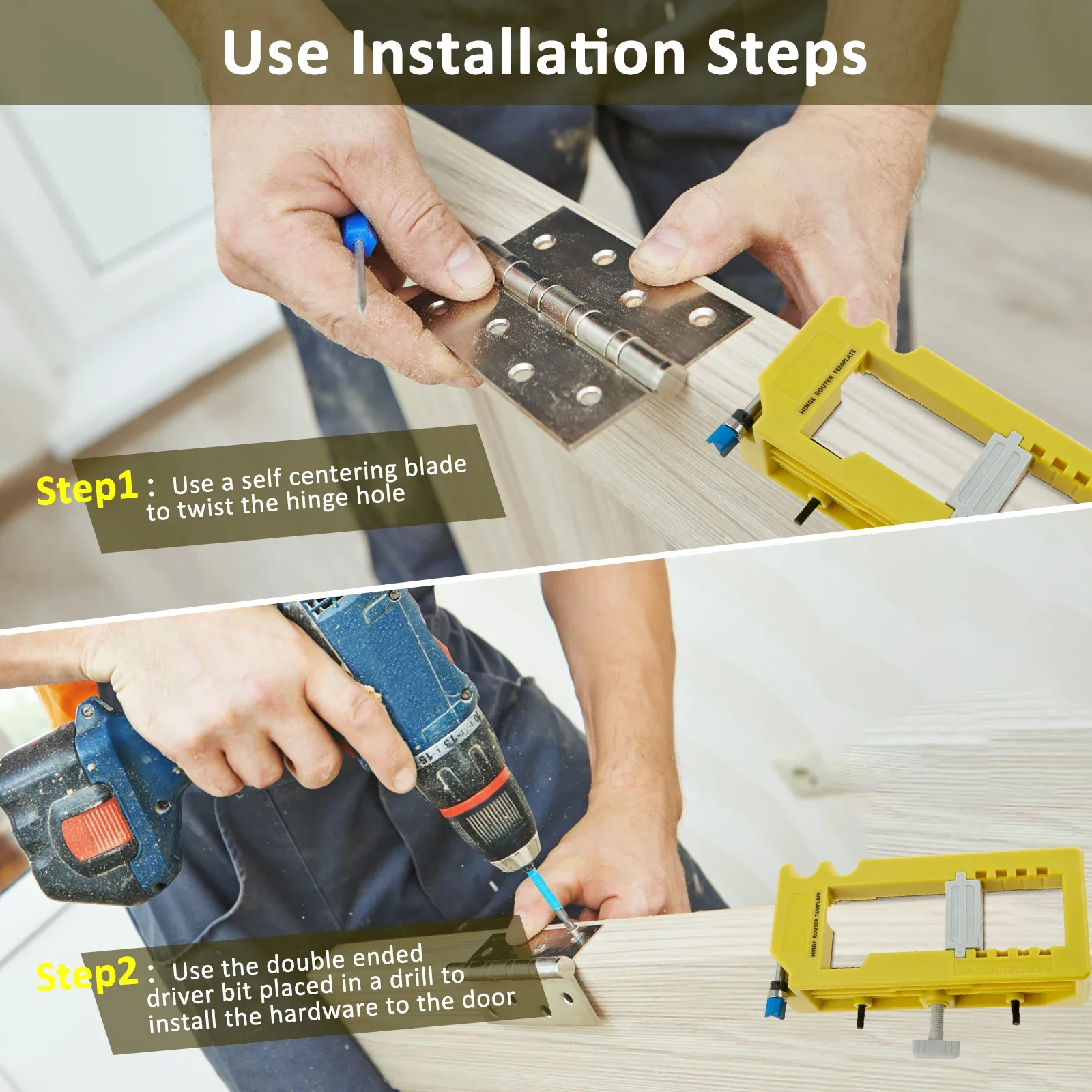 الباب المفصلي نقر الرقصة عدة قوي الباب المفصلي راوتر قالب خزانة الباب المفصلي طقم تركيب الباب المفصلي تصاعد تهزهز الباب