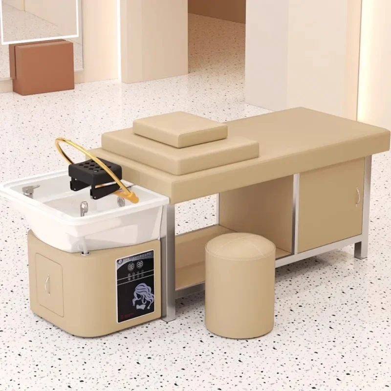 Japanese Head Spa Japonais Machine Hairdressing Salon Washbasin Shampoo Backwash Bed Stretcher Sillas Salon Equipment Furniture