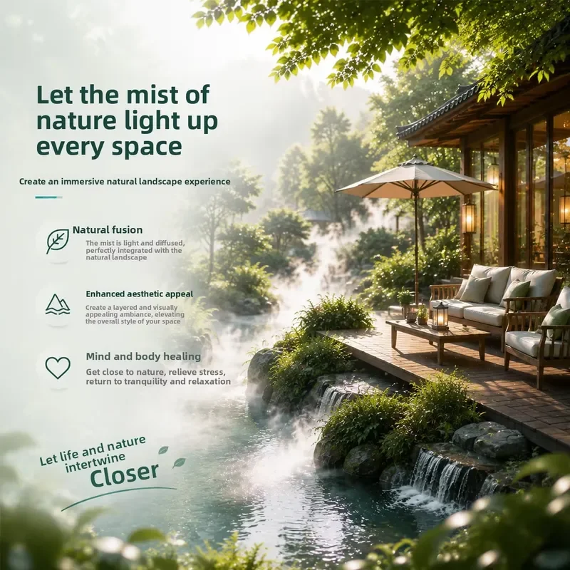 i DaringFish Electric 7L Garden Landscape Mist Forest System Villa Courtyard Water Scenery High-pressure Spray Fog Cooling