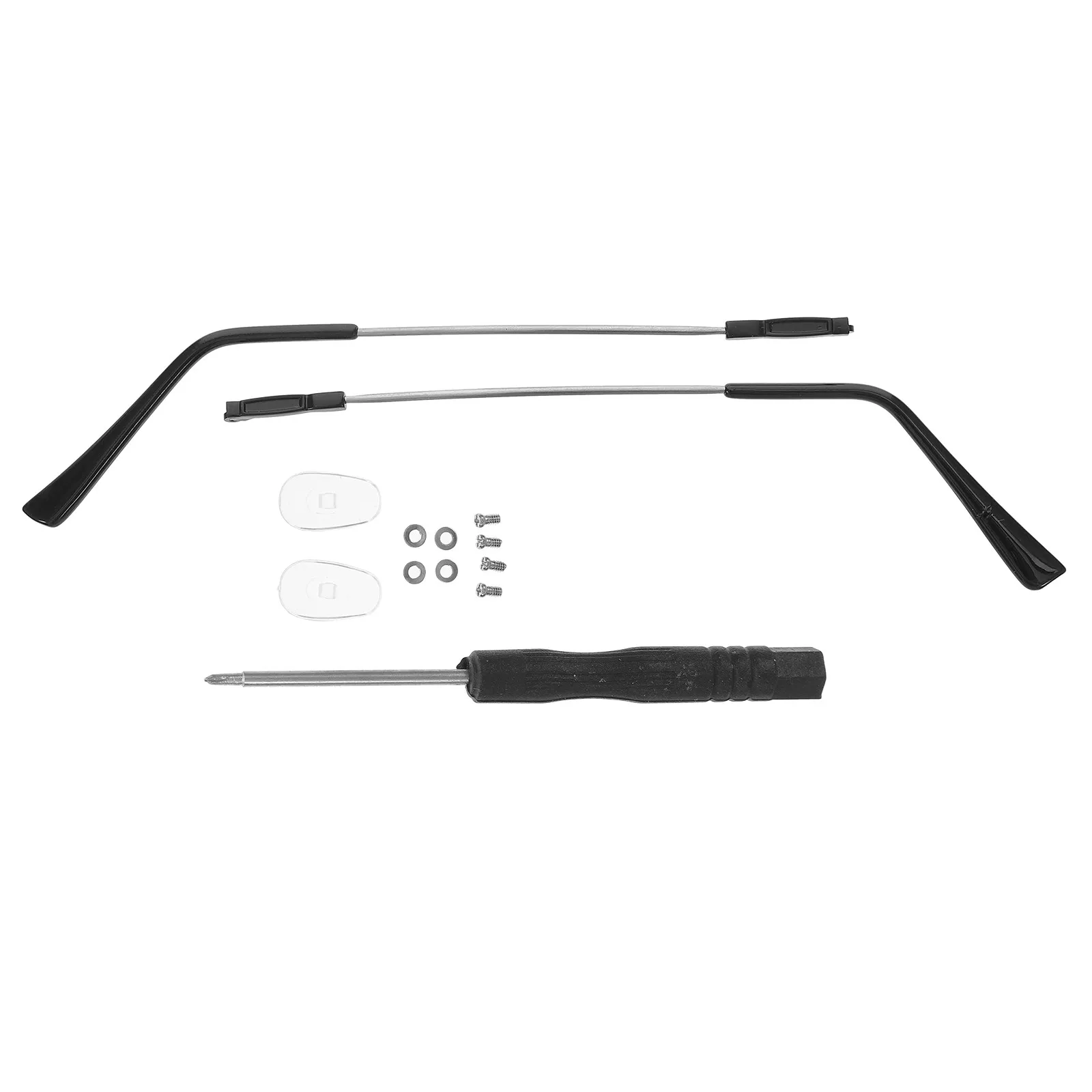 

1Pair Memory Legs Eyeglasses Parts Metal Replacement Arms Tough Wear Resistant Glasses Arm Legs for Sunglasses Repair Kit