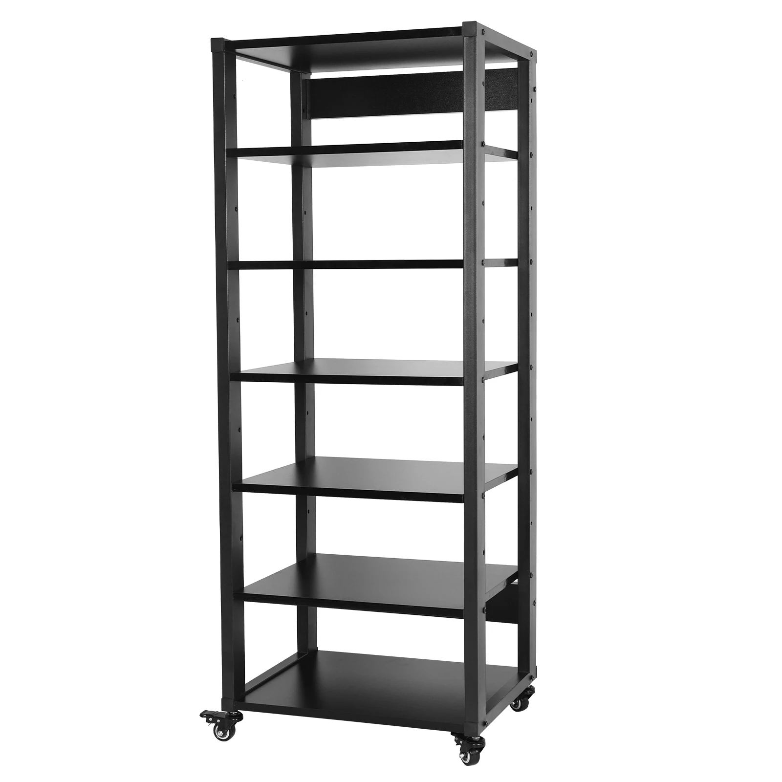 Amplifier Rack with Wheel Audio-Video Shelving Heavy Duty Media Storage Shelf for CD Record Player Stereo Receiver AV Equipment
