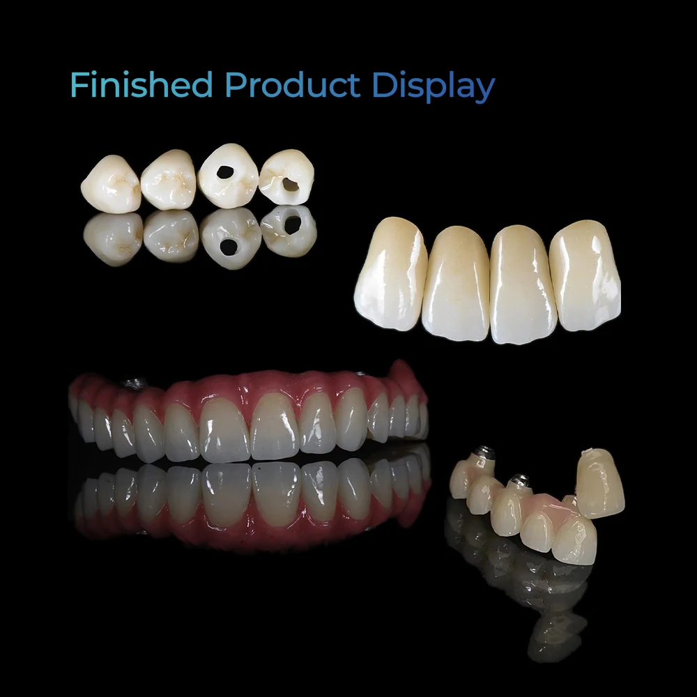 Dennoos 4D Pro Dental Multilayer Zirconia Block Disc CAD CAM Dental Lab Super Translucent 98mm Best Natural Gradient Transition