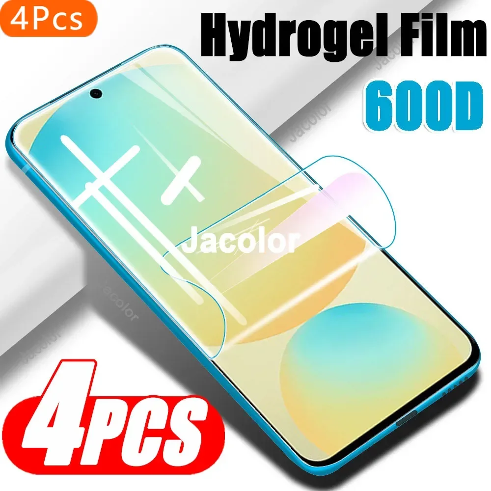 4 個スクリーンゲルプロテクターサムスンギャラクシー S24 Fe S24 + S23 ウルトラ S22 S21 Fe 安全ヒドロゲルフィルム S24Fe S 24 非強化ガラス