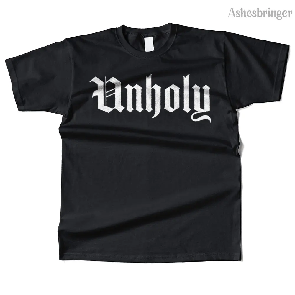 

Мужская хлопковая футболка Unholy Champion с графическим рисунком высокого качества, уличная футболка в повседневном стиле для мужчин и женщин