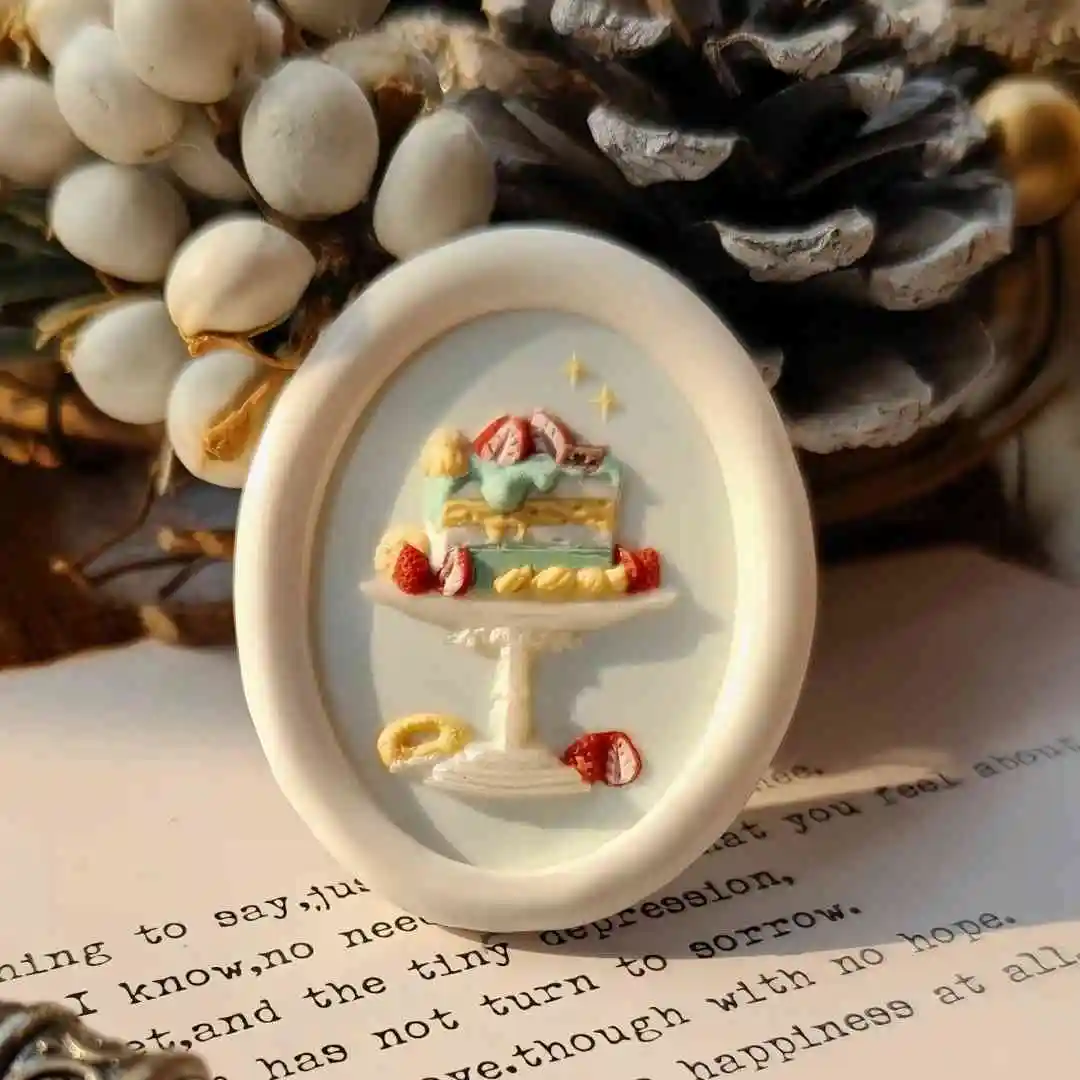 Fai da te timbro creativo smalto timbro testa carino gatto artiglio tulipano serie serpente anno Cina nodo ricco rilievo testa in ottone buste francobolli