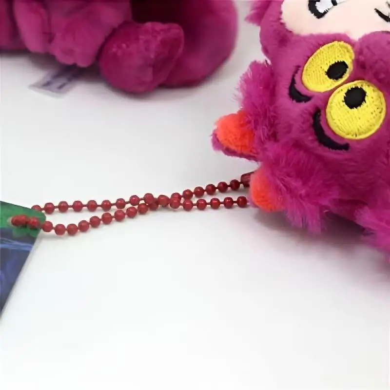 7cm 디즈니 이상한 나라의 앨리스 앉은 자세 체셔 고양이 부드러운 플러시 키체인 백팩 장식품 친구 선물