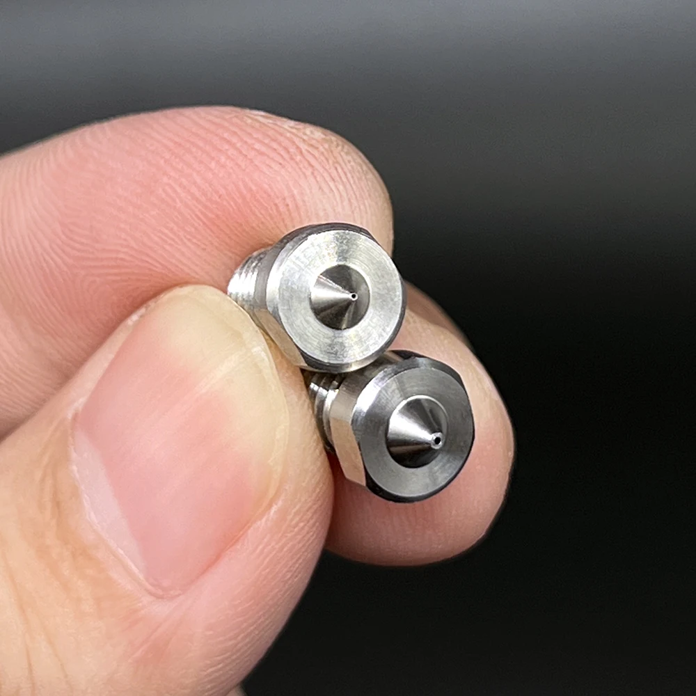 3D Printer Parts E3D V6 Titanium Alloy Nozzle Hotend Extruder High Hardness Metal Nozzle M6 Thread 0.3/0.4/0.6/0.8 1.75mm