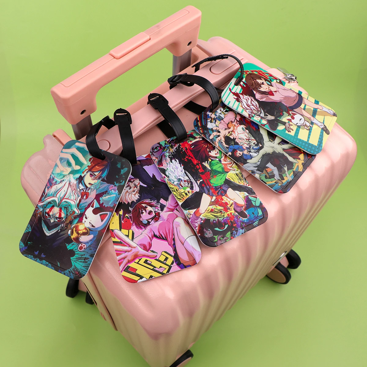 Mnaga البلاستيك الأمتعة العلامة حقيبة ظهر رائعة على ظهره مكافحة خسر قائمة حامل بطاقات التعريف الشخصية موضة إكسسوارات الأمتعة هدايا للأصدقاء