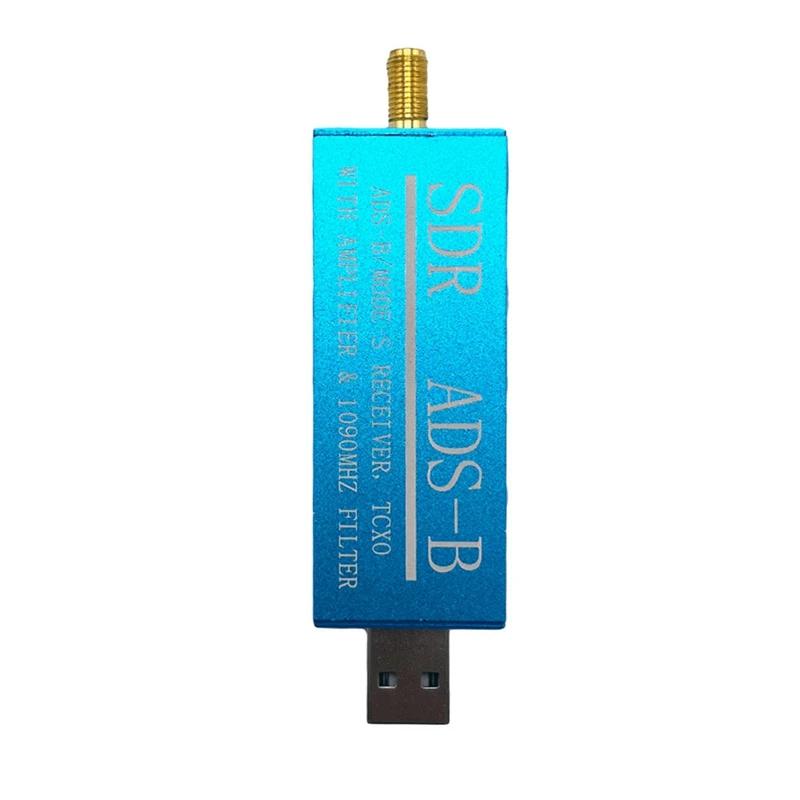 RTL2832U ADS-B Mode-S USB SDR TV Receiver Built-In RF Amplifier 1090Mhz Bandpass Filter Radio SDR Band TV Scanner Tuner Durable