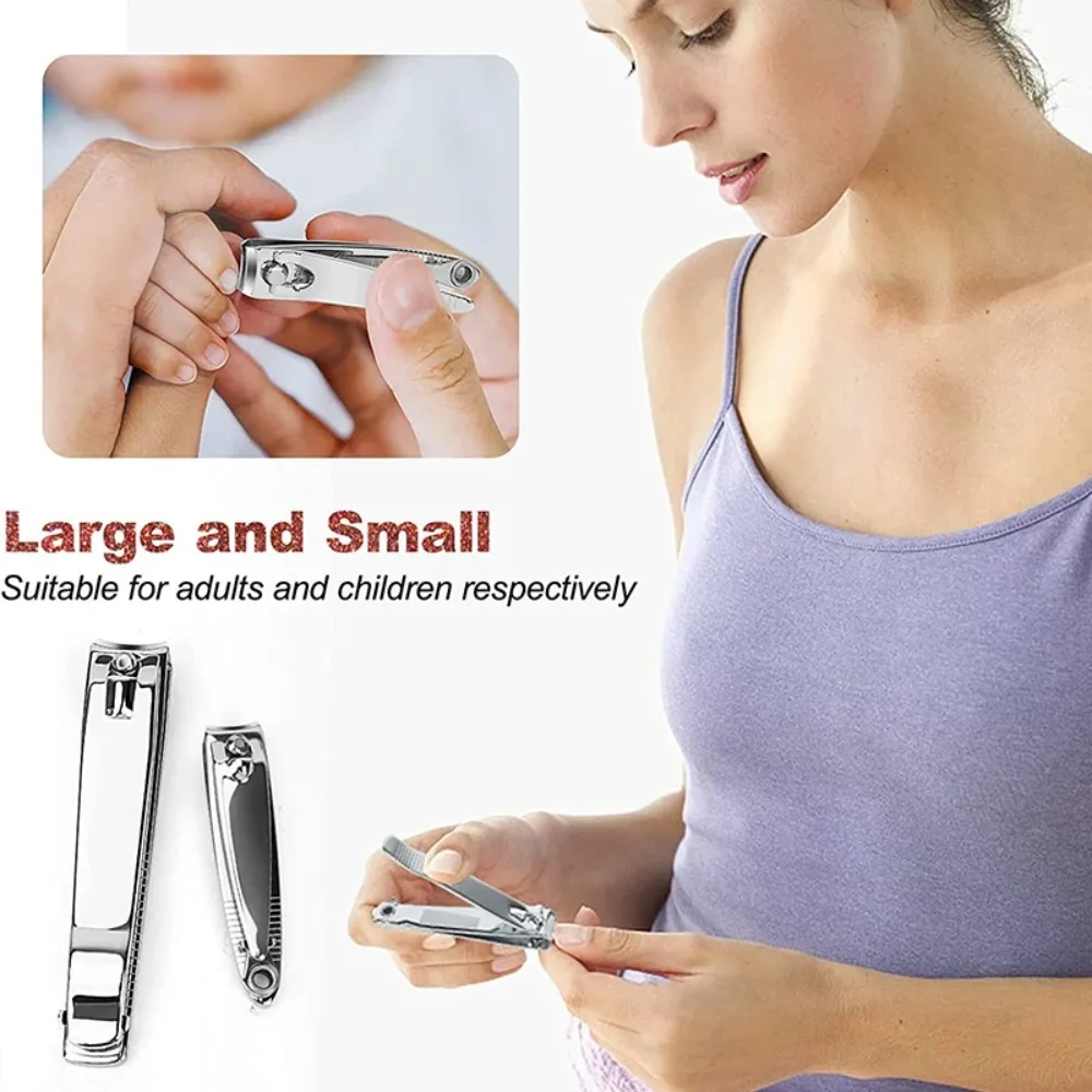 1pc/2pcs Nail Clipper Premium Sharp Sturdy Stainless Steel Fingernail And Toenail Clipper Cutters Perfect Nail Clippers 2030 image 5