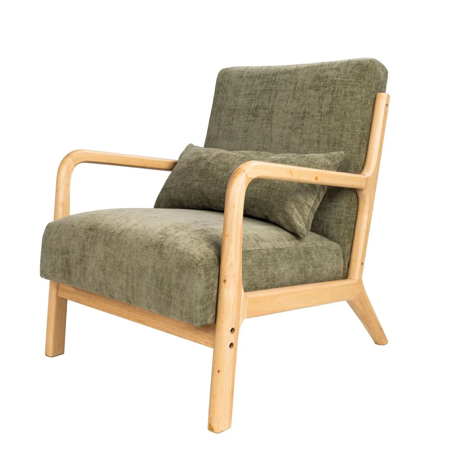

Nordic, leisure, apartment, sofa, single, solid wood, living room, fabric, sofa chair