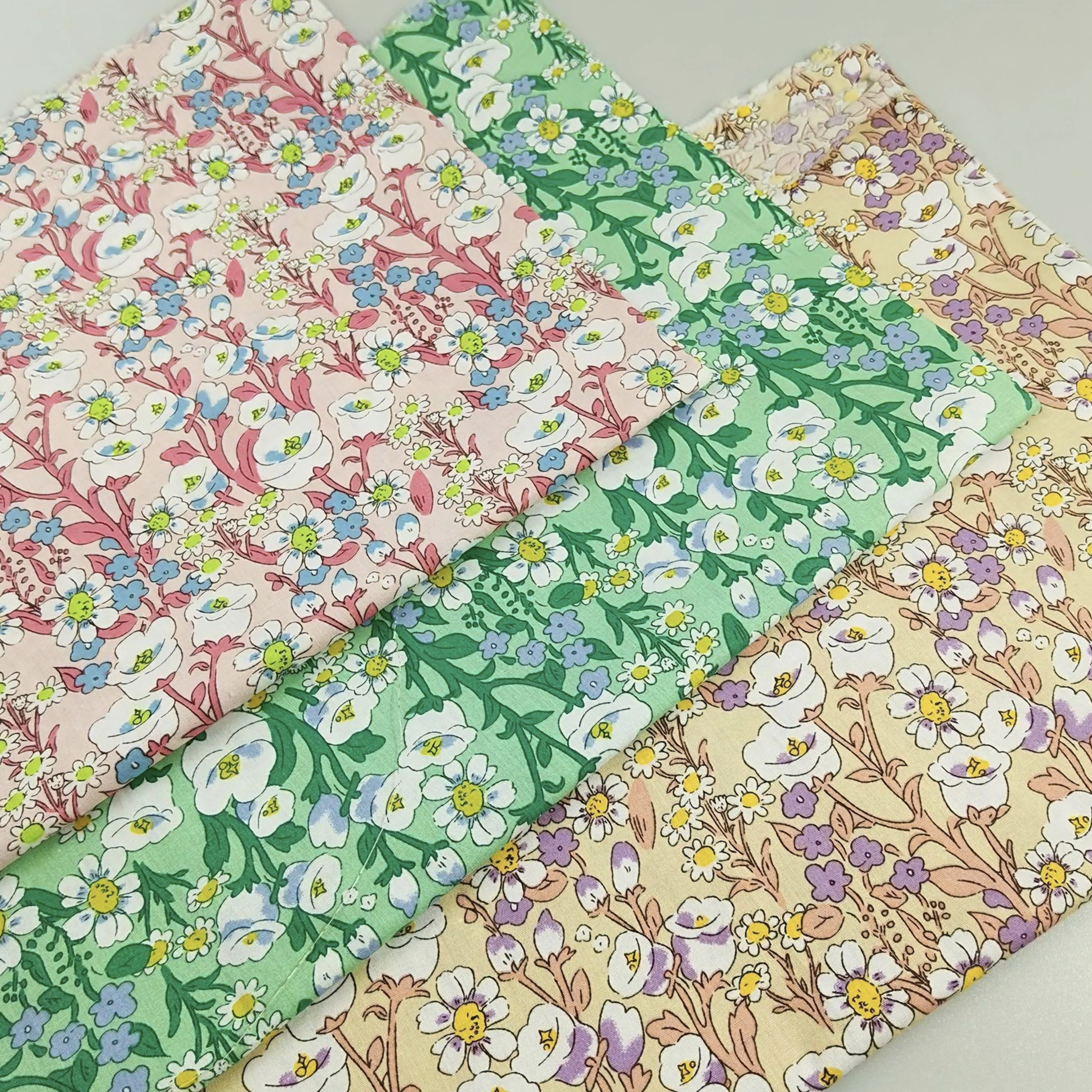 متعدد الألوان زهرة البوق 100% أقمشة قطنية DIY بها بنفسك أزياء الأطفال فستان الملابس تصميم رائع ديكور المنزل