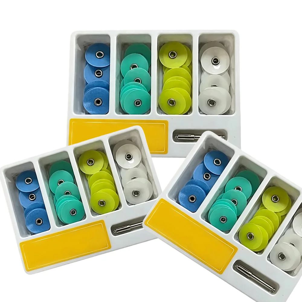 3Boxes Dental Finishing Disc Set Reusable Teeth Contouring Polishing Tools for Orthodontic Whitening Clinical Dental Procedures