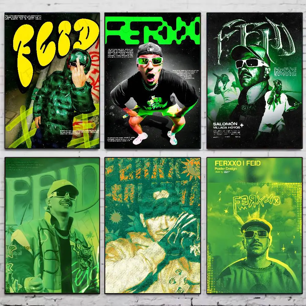 

Popular Music Hot Singer F-Feid Poster High Quality Dorm Living Room Aesthetic Wall Decoration Painting Stickers Gift