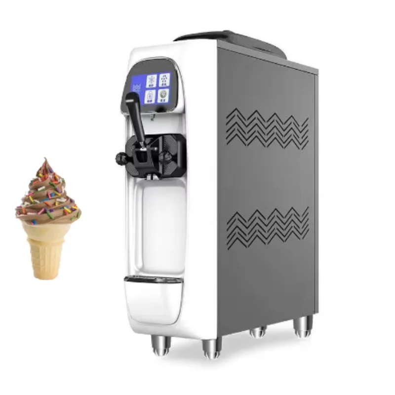 Single Head Ice Cream Machine Icecream Maker With Low Noise Soft Ice Cream Vending Machine